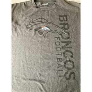 DENVER BRONCOS Shirt Mens Large Black NFL Team Apparel Football Logo